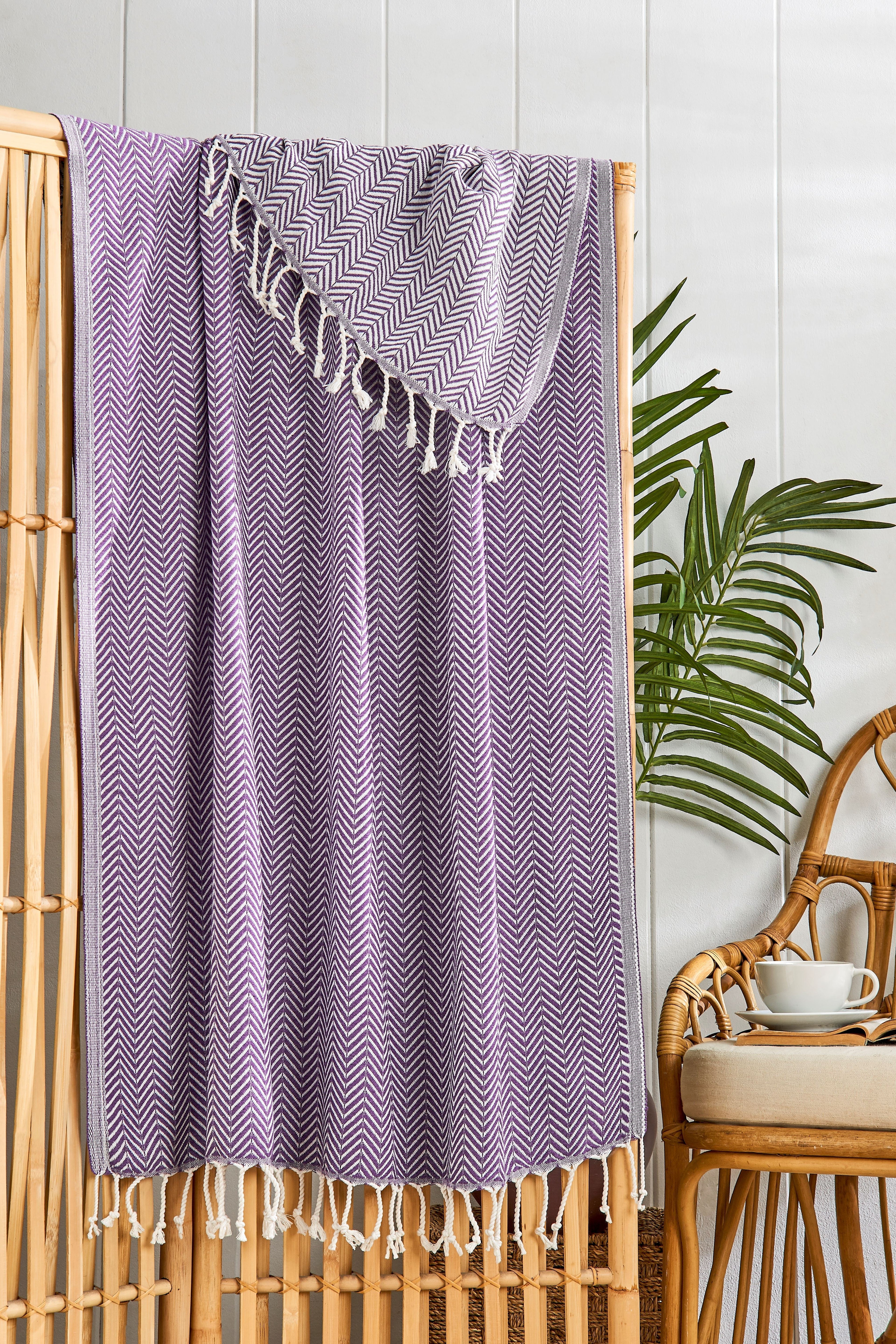 Fula Lila Peştamal 90x180 cm