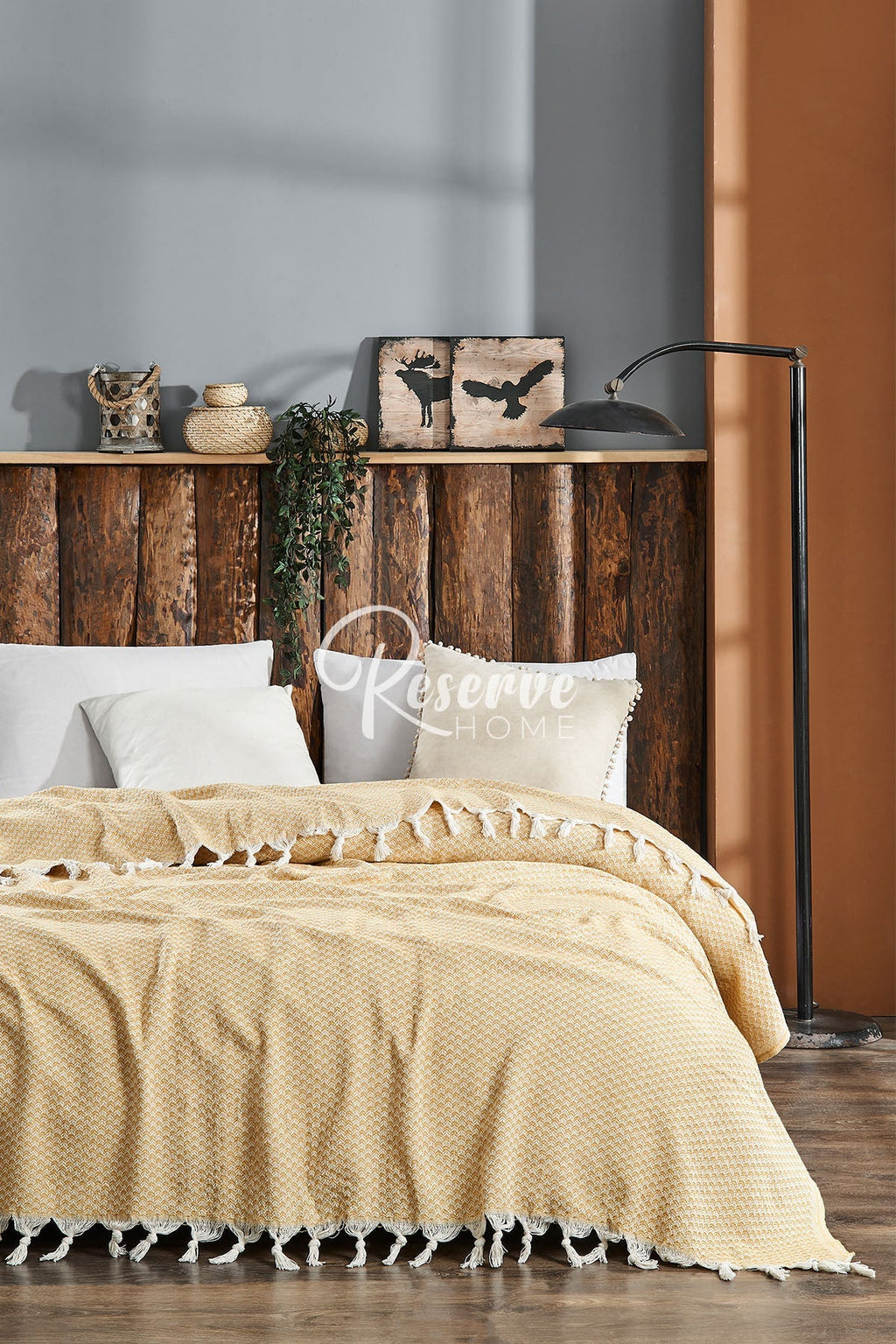 Serre - Yelda Çift Kişilik Sarı Pike