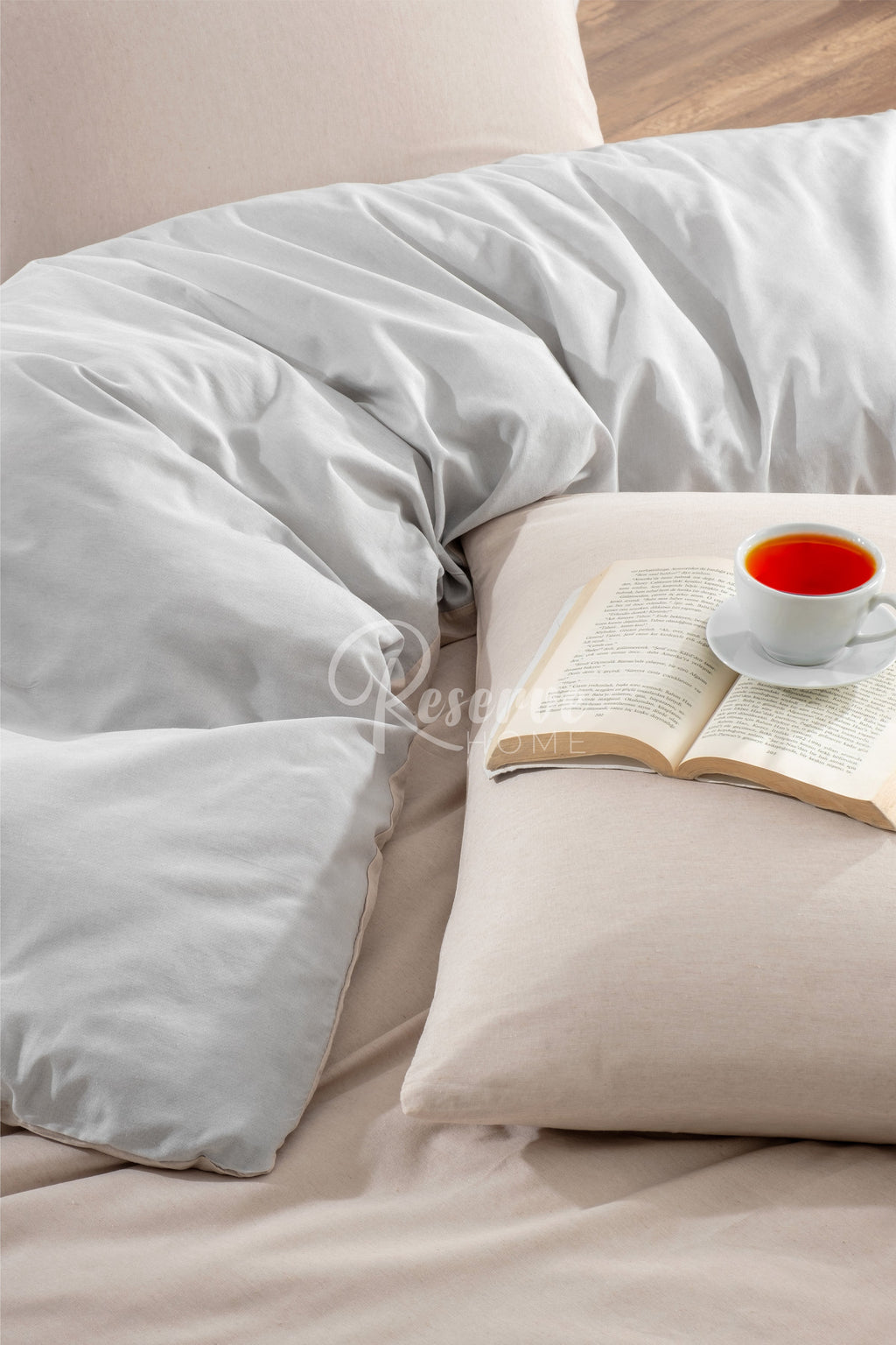 Valeri - Gri-Bej Nevresim Takımı