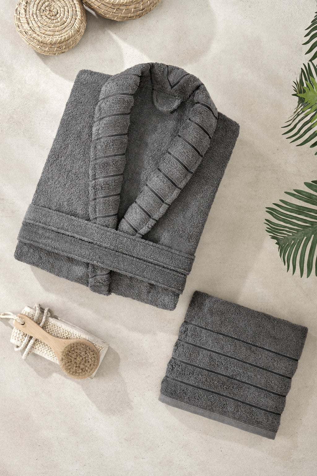 Carla- Antrasit Havlulu Bornoz Seti