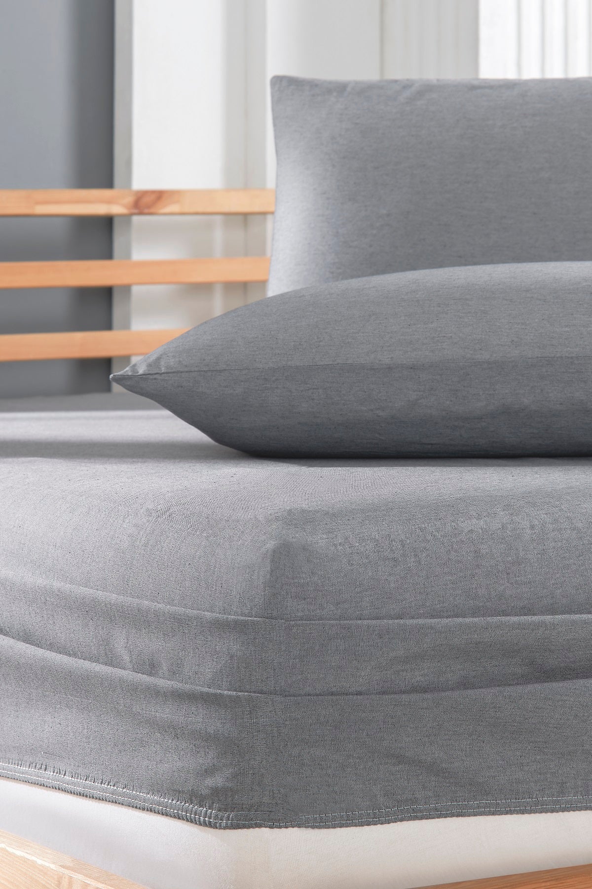 Terra - 2'li Antrasit Yastık Kılıfı