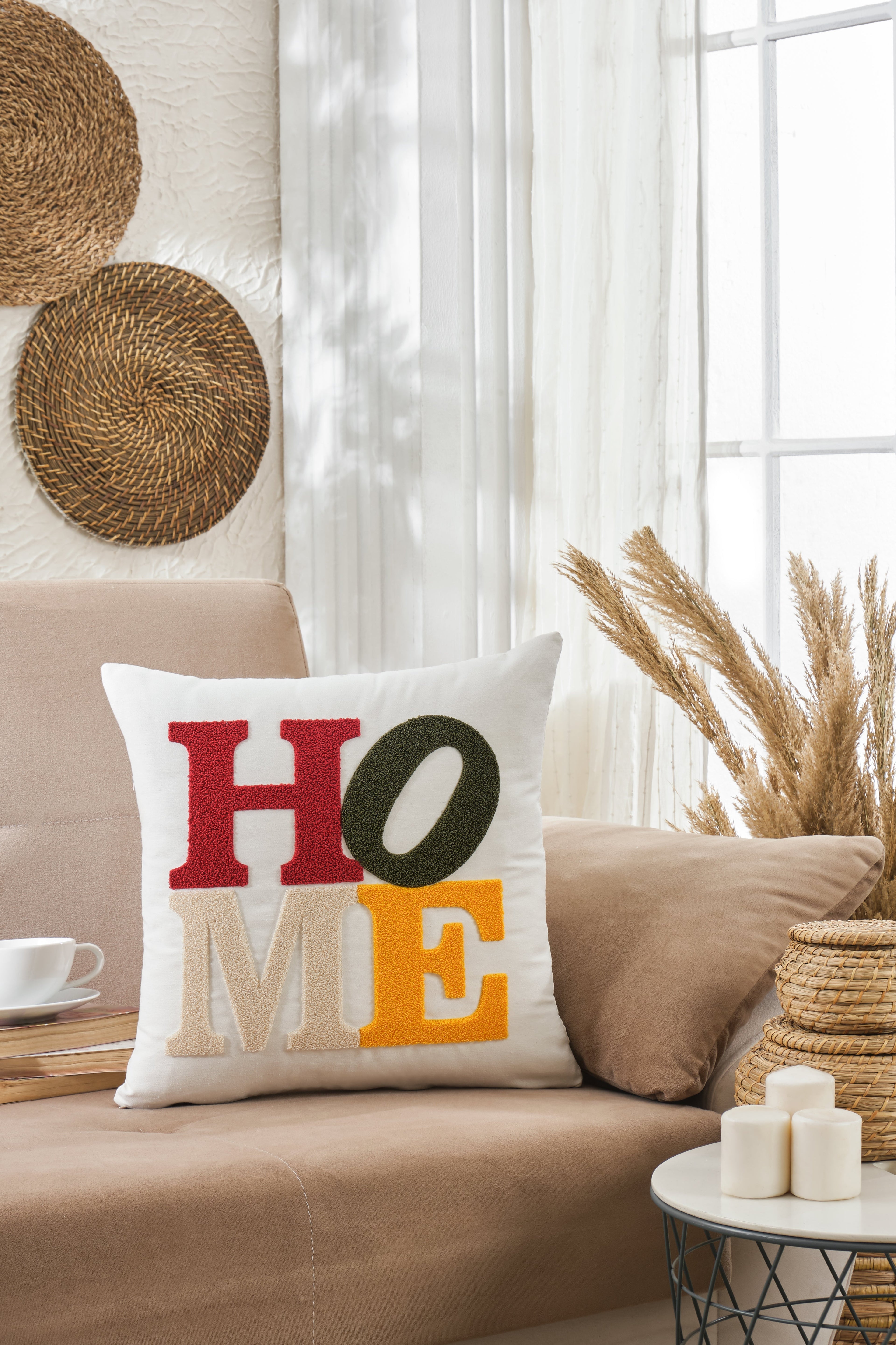 Home Punch Desen Kırlent Kılıfı 43x43 cm