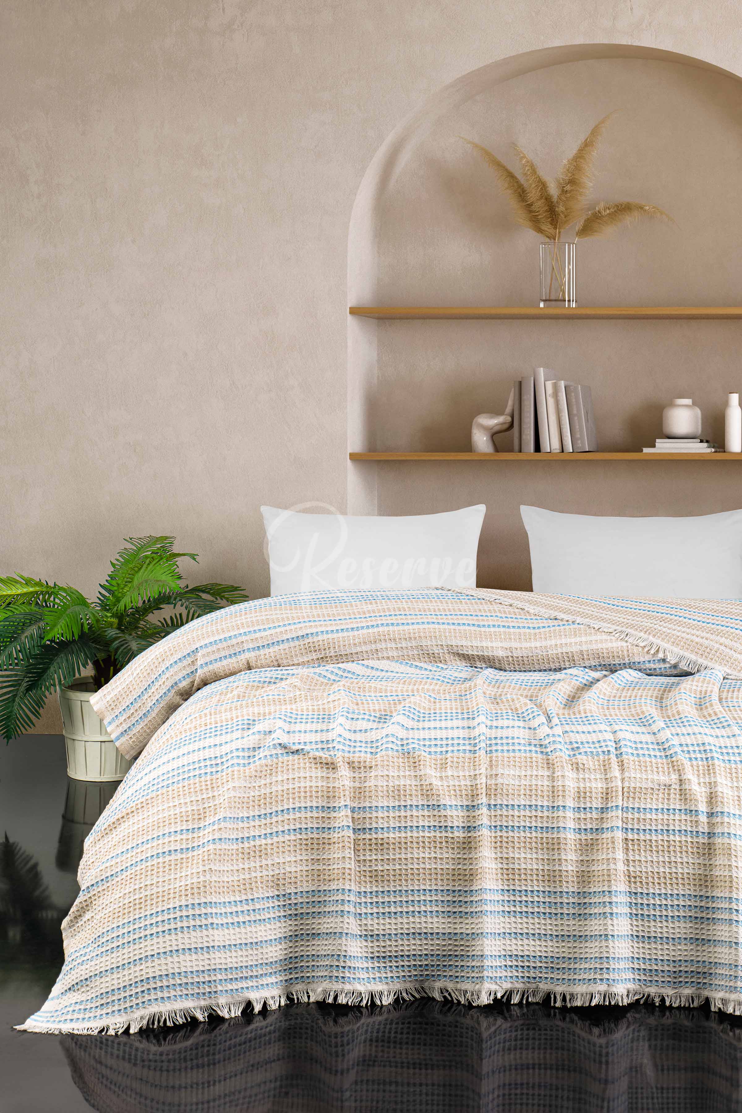 Martel -Hotiç Çift Kişilik Sarı Pike