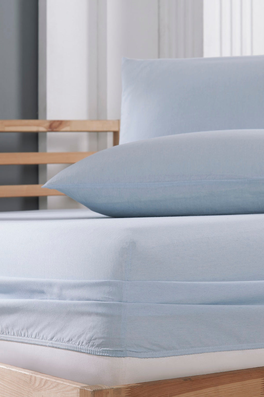 Carina - 2'li Buz Mavi Yastık Kılıfı